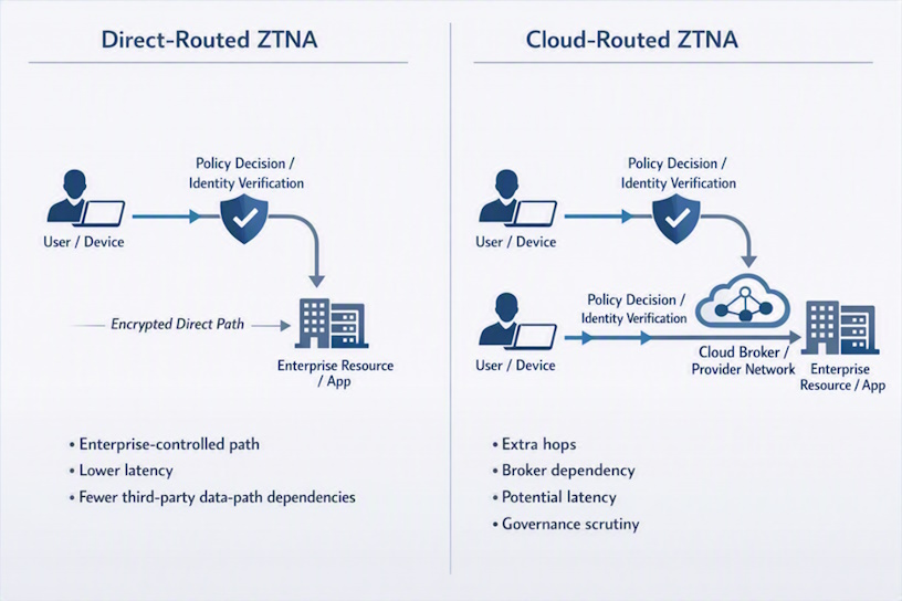 Direct-routed vs cloud-routed ZTNA: Why the data path matters to business leaders